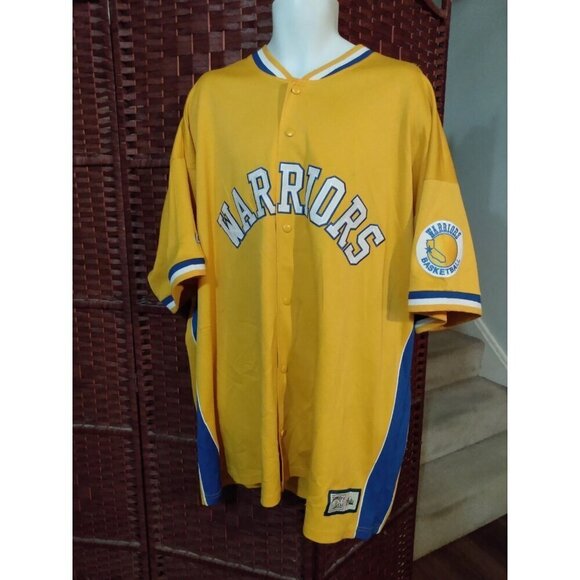 hardwood classics Other - Vintage Majestic Hardwood Classics Golden state Warriors Warm Up Jersey Shirt 3X